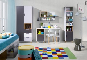 JUSTIN 4 Kinderkamer Set met Bed Kinder Meubels 24