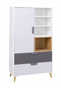 JUSTIN 5 Kinderkamer Set met Vitrinekast Kinder Meubels 24