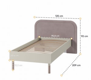 L-HR08 Kinderbed Jeugdbed 90x200 Kinder Meubels 24