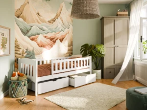 GUSTAV Eenpersoonsbed Kinderbed 80x180 wit Kinder Meubels 24