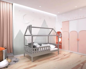 ROSI 1-persoon Kinderbed Huisbed 120x200 Kinder Meubels 24