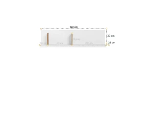 L-SI07 Wandplank 120 cm Kinder Meubels 24