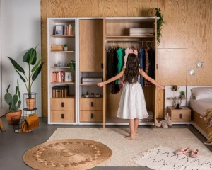 L-SI01 Kleidingkast 150 cm Kinder Meubels 24