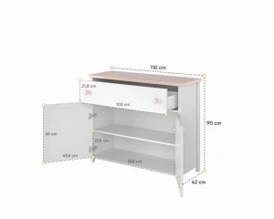 L-LU05 Ladekast 110 cm Kinder Meubels 24