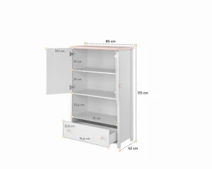 L-LU11 Ladekast 85 cm Kinder Meubels 24