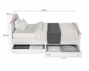 L-LU002 Kinderkamer-Set met Bed Kinder Meubels 24