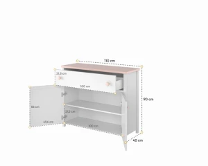 L-LU003 Kinderkamer-Set met Ladekast Kinder Meubels 24