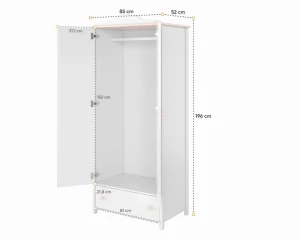 L-LU004 Kinderkamer-Set met Nachtkastje Kinder Meubels 24