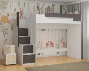 ARTHUR Hoogslaper Functioneel bed met sofa bank CII Kinder Meubels