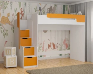ARTHUR Hoogslaper Functioneel bed met sofa bank CII Kinder Meubels