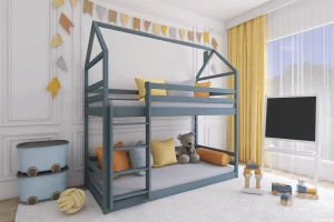 ALEK 90x200 Asgrĳs Stapelbed Huisbed Kinder Meubels