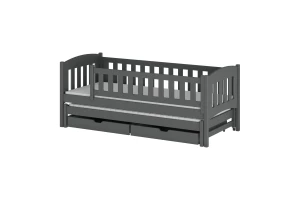 AMELIA 90x200 Grafiet Uitschuifbed Kinderbed Kinder Meubels