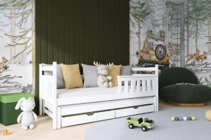 DENIS 90x200 Natuurlijk Grenenhout Uitschuifbed Kinderbed Kinder Meubels