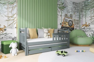 DENIS 90x200 Grafiet Uitschuifbed Kinderbed Kinder Meubels