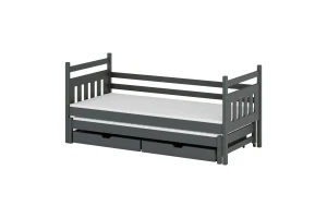 DOMINIK 90x200 Grafiet Uitschuifbed Kinderbed Kinder Meubels