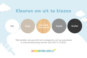 DOMINIK 90x200 Asgrĳs Uitschuifbed Kinderbed Kinder Meubels