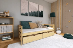 ELLI 90x200 Natuurlijk Grenenhout Kinderbed Kinder Meubels
