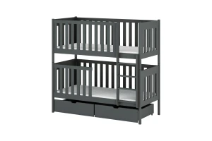 ELSA 90x200 Grafiet Stapelbed Kinder Meubels