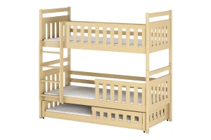 EVA 90x200 Natuurlijk Grenenhout Stapelbed Kinder Meubels