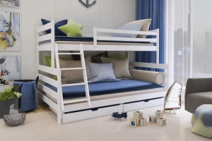 FRANZ 120x200/90x200 Wit Stapelbed Kinder Meubels