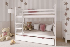 GABI 90x200 Natuurlijk Grenenhout Stapelbed Kinder Meubels