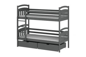 GABI 90x200 Grafiet Stapelbed Kinder Meubels