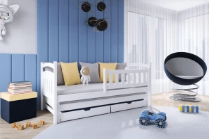 GABRIEL 90x200 Natuurlijk Grenenhout Uitschuifbed Kinderbed Kinder Meubels