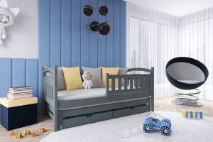 GABRIEL 90x200 Grafiet Uitschuifbed Kinderbed Kinder Meubels