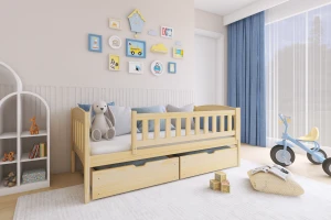 GUSTAV 90x200 Natuurlijk Grenenhout Kinderbed Kinder Meubels