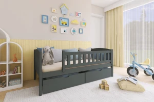 GUSTAV 90x200 Grafiet Kinderbed Kinder Meubels