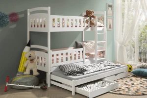 IDA 90x200 Natuurlijk Grenenhout Stapelbed Kinder Meubels