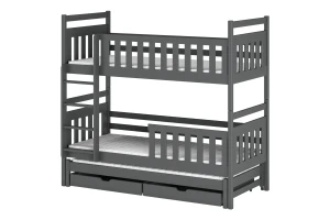 KAJA 90x200 Grafiet Stapelbed Kinder Meubels