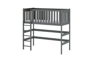 LAURA 90x200 Grafiet Hoogslaper Kinder Meubels