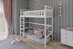 MALI 90x200 Natuurlijk Grenenhout Hoogslaper Kinder Meubels