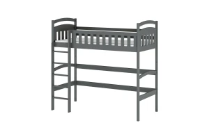 MALI 90x200 Grafiet Hoogslaper Kinder Meubels