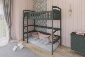 MALI 90x200 Grafiet Hoogslaper Kinder Meubels