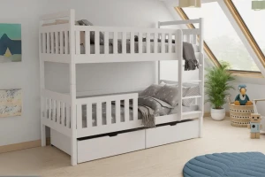 MICO 90x200 Natuurlijk Grenenhout Stapelbed Kinder Meubels