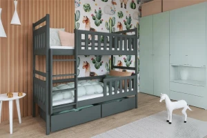 MICO 90x200 Grafiet Stapelbed Kinder Meubels