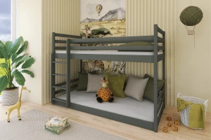 MINI 90x200 Grafiet Stapelbed Kinder Meubels