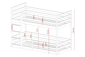 MINI 90x200 Asgrĳs Stapelbed Kinder Meubels