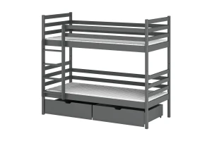 NEMO 90x200 Grafiet Stapelbed Kinder Meubels