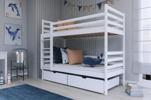 NEMO 90x200 Grafiet Stapelbed Kinder Meubels