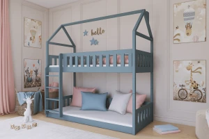 PAULINE 90x200 Asgrĳs Stapelbed Huisbed Kinder Meubels