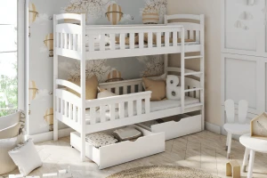 RIO 90x200 Natuurlijk Grenenhout Stapelbed Kinder Meubels