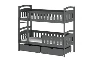 RIO 90x200 Grafiet Stapelbed Kinder Meubels