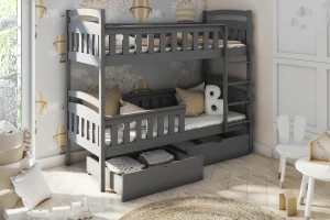 RIO 90x200 Grafiet Stapelbed Kinder Meubels