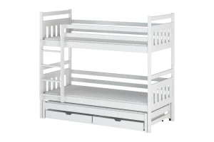 SARAH 90x200 Wit Stapelbed Kinder Meubels