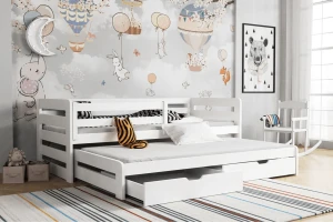 SENI 90x200 Grafiet Uitschuifbed Kinderbed Kinder Meubels