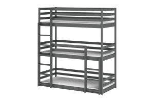 THOMAS 90x200 Grafiet Stapelbed Kinder Meubels