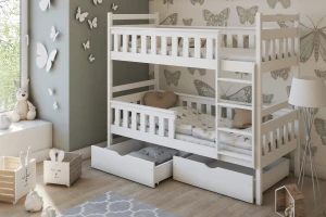 TIM 90x200 Natuurlijk Grenenhout Stapelbed Kinder Meubels